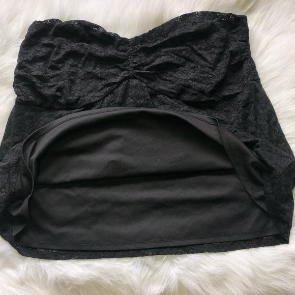 Torrid | Black Lace Tube top 3x - Picture 2 of 3